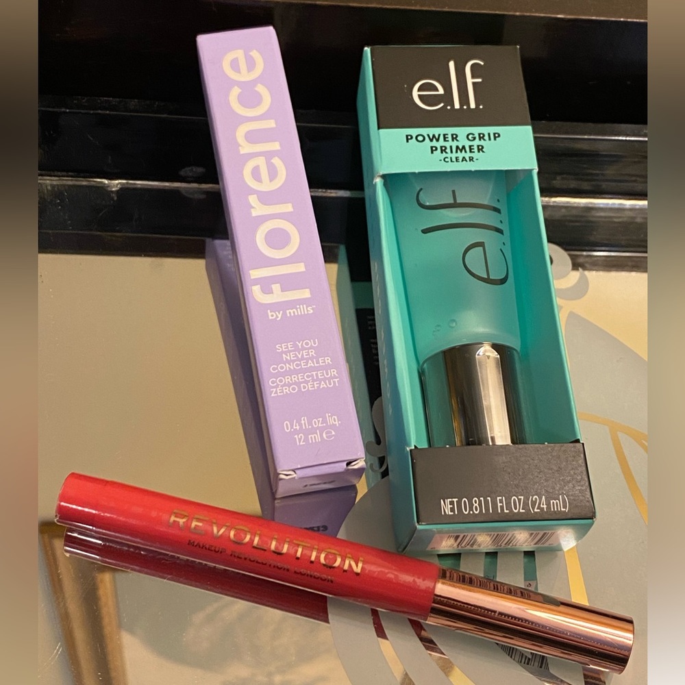BRAND NEW TRIO - Florence see you never T145+Revolution Lip “cutie” + elf primer